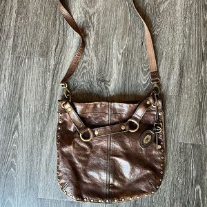 Leather Fossil Satchel Bag